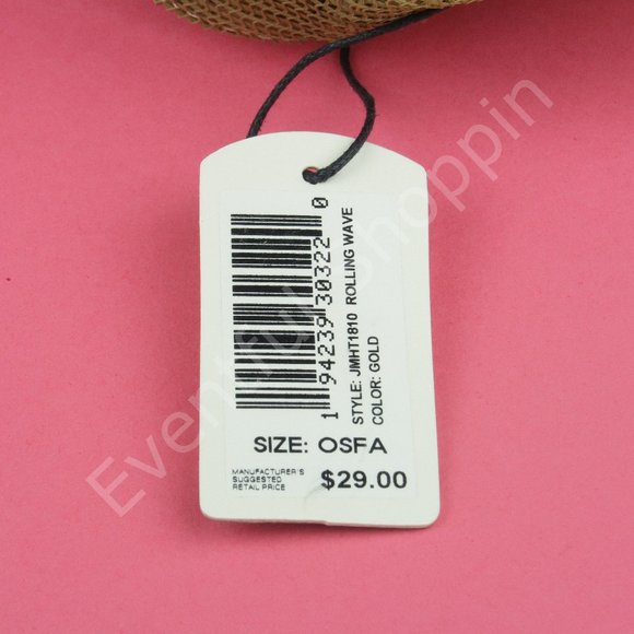 Johnnie-O Hat Mens OS Gold Snapback Mesh Trucker Logo Rolling Wave - Picture 10 of 10